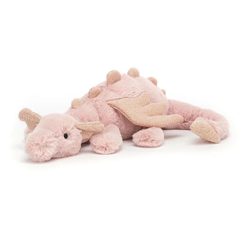Fluffy and comforting Jellycat superior materialsJELLYCAT ROSE DRAGON HUGE PINK 18X66X19 CM Fluffy and comforting Jellycat superior materialsJELLYCAT ROSE DRAGON HUGE PINK 18X66X19 CM