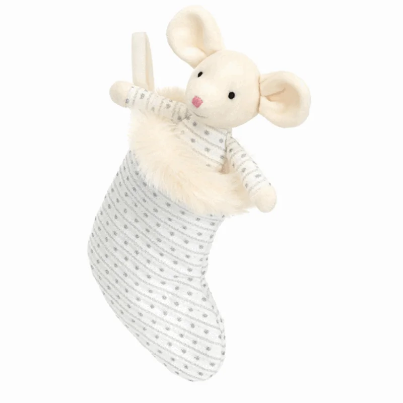 Fluffy and charming Jellycat itemsJellycat Shimmer Julesok Mouse 20 Cm