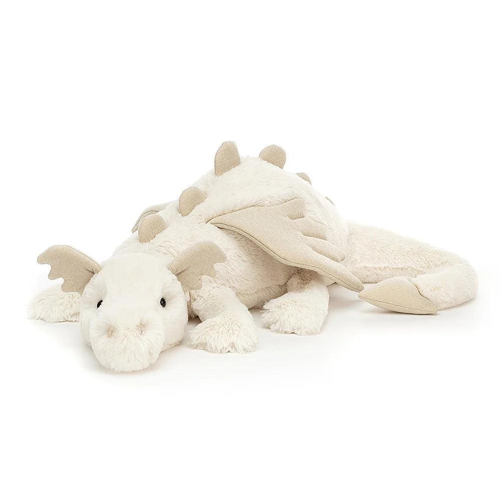 Adorable and snuggly Jellycat toysJELLYCAT SNOW DRAGON MEDIUM WHITE 14X50X12 CM