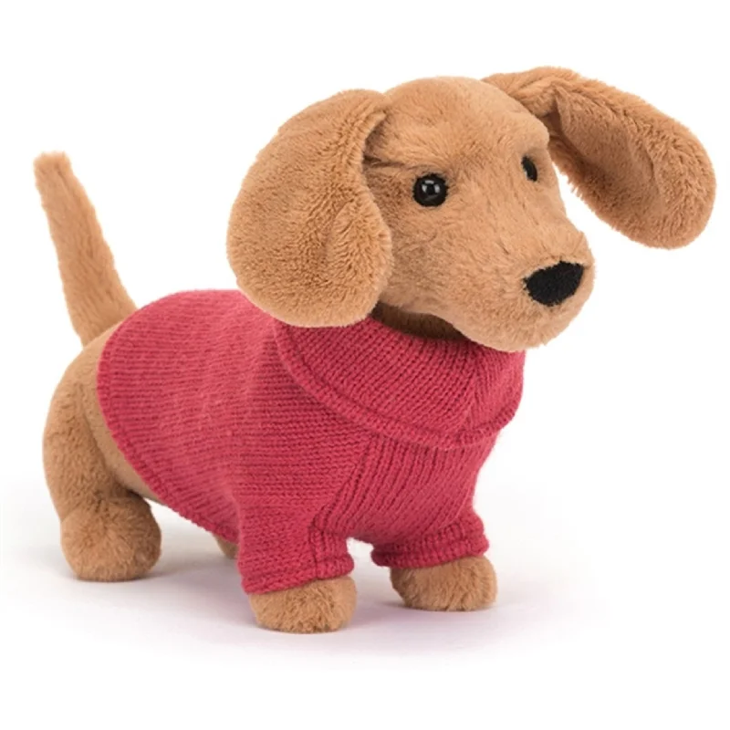 Plush and comforting Jellycat figuresJellycat Sweater Gravhund Pink 14 cm