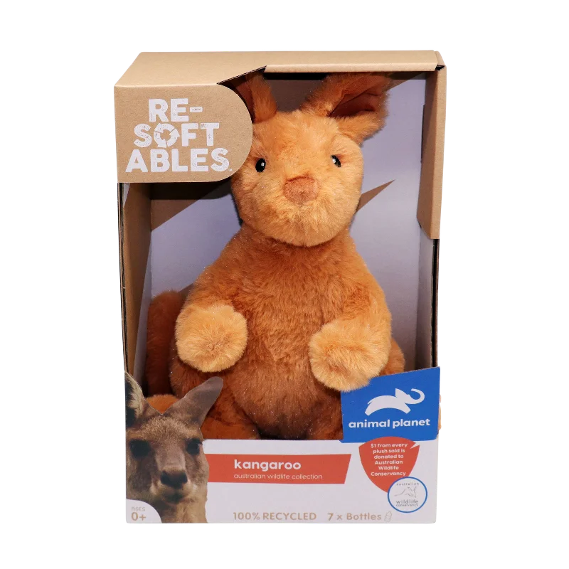 Fluffy and warm toy companionsKangaroo - Re-Softables Animal Planet 10" Australian Animals Fluffy and warm toy companionsKangaroo - Re-Softables Animal Planet 10" Australian Animals