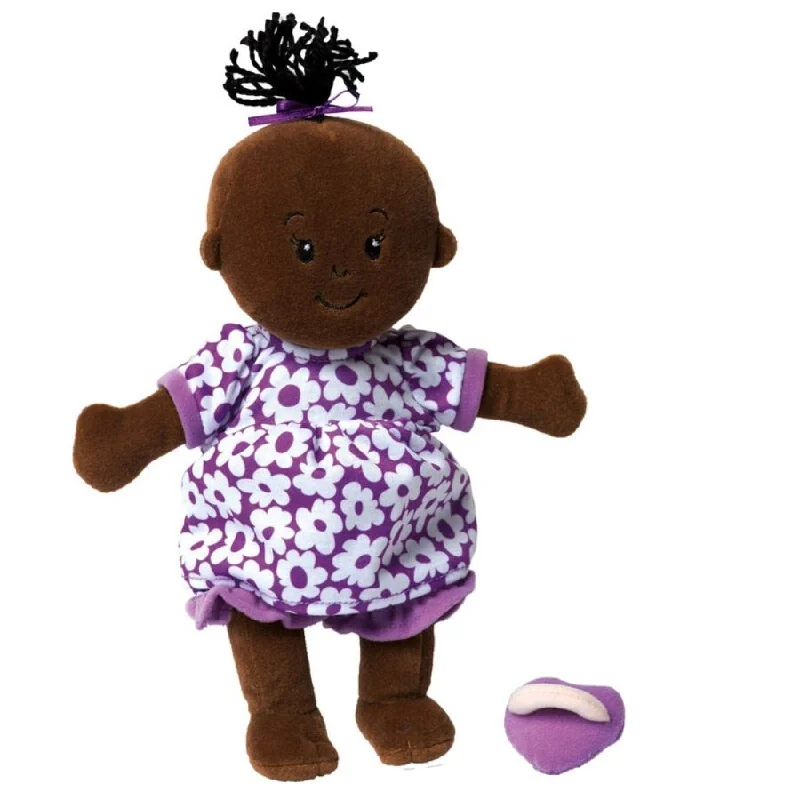 Adorable and charming plush figuresManhattan Toy Company - Wee Baby Stella Brown Doll Adorable and charming plush figuresManhattan Toy Company - Wee Baby Stella Brown Doll