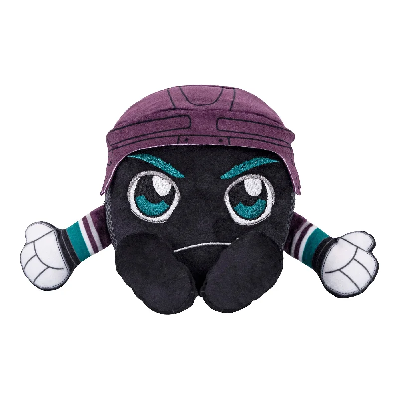 Fluffy and warm toy companionsMD Puck w/ Plum Helmet Plush