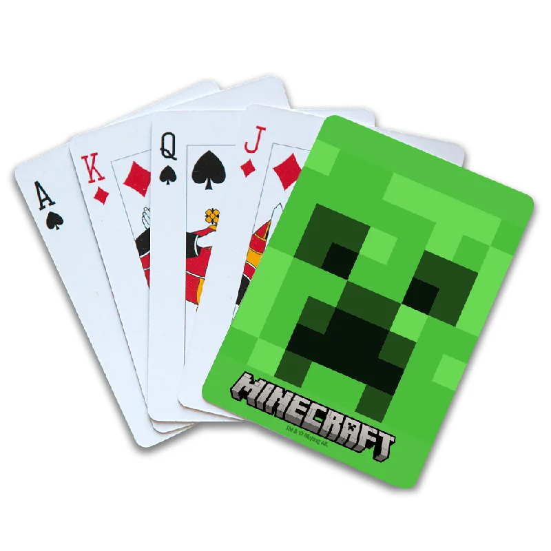Sweet and innocent stuffed animalsMinecraft Creeper Face Standard Playing Card Deck
