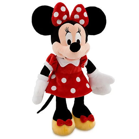 Playful and cheerful stuffed creaturesMinnie Mouse Plush – Red – Medium 18''
