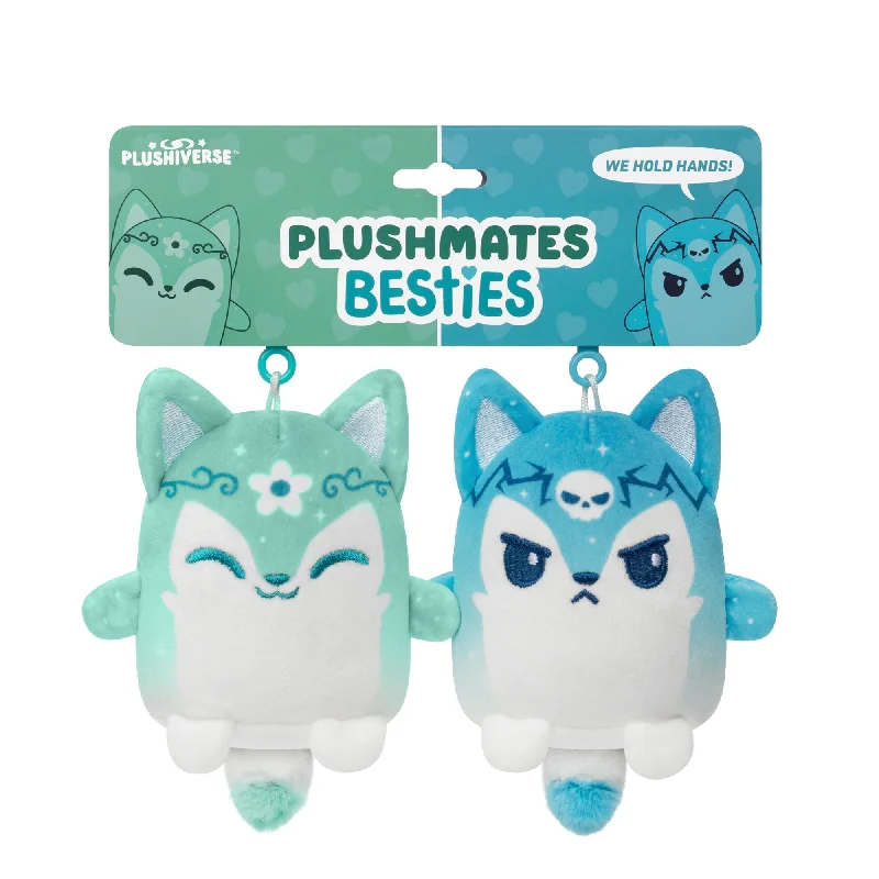 Soft and squishy plush crittersPlushiverse Blossom & Bone Plushmates Besties