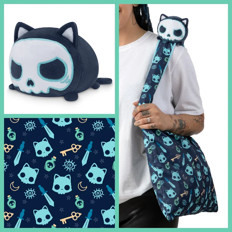 Adorable and tiny stuffed crittersPlushiverse Skeleton Cat Plushie Tote Bag