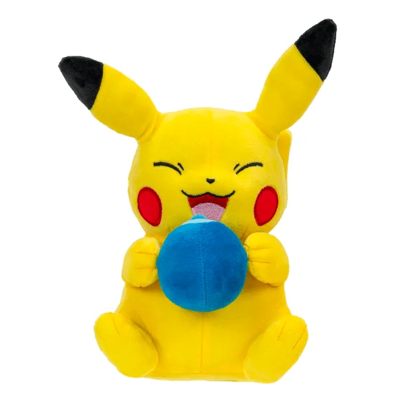 Huggable and cozy plush toysPokemon 8" Plush Pikachu with an Oran Berry