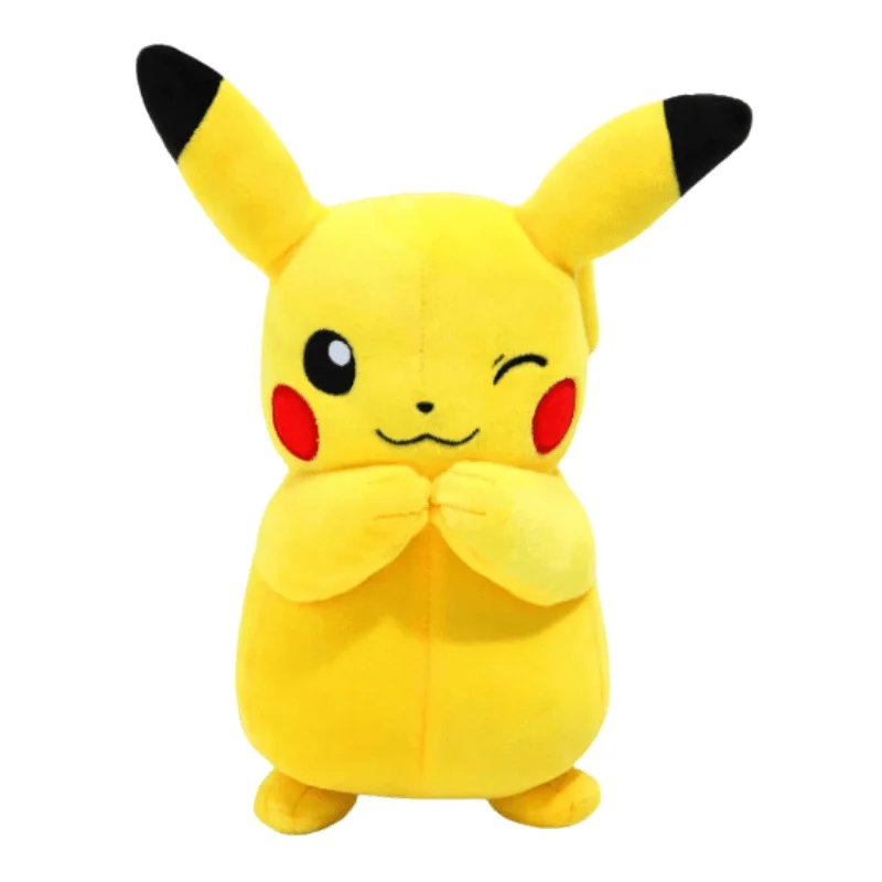 Playful and cheerful stuffed creaturesPokémon Plush Winking Pikachu