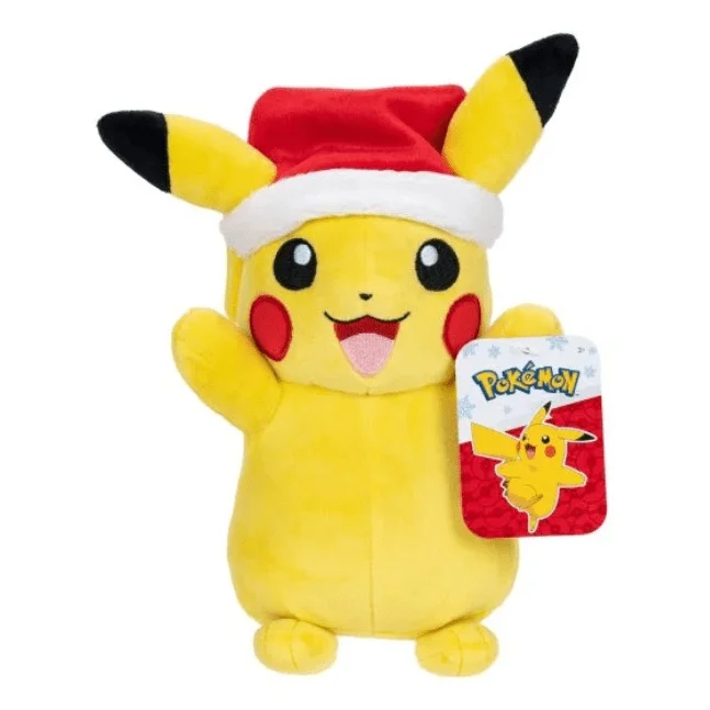 Adorable and charming plush figuresPokémon Seasonal Kellytoy Plush: Pikachu with Santa Hat Adorable and charming plush figuresPokémon Seasonal Kellytoy Plush: Pikachu with Santa Hat