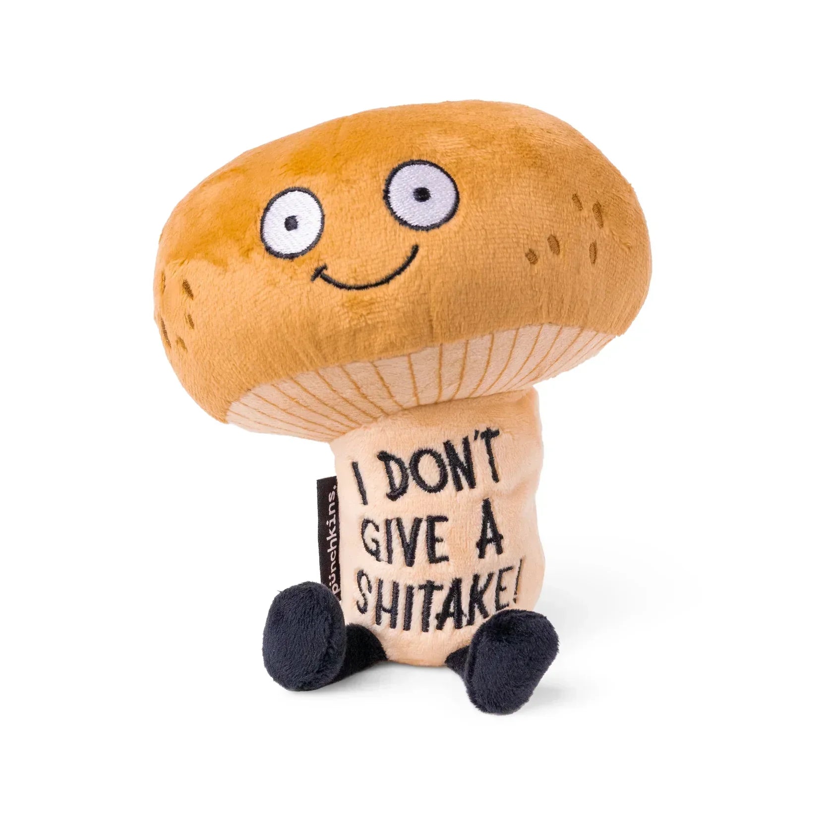 Adorable and charming plush figures"I Don't Give A Shitake" Plush Mushroom