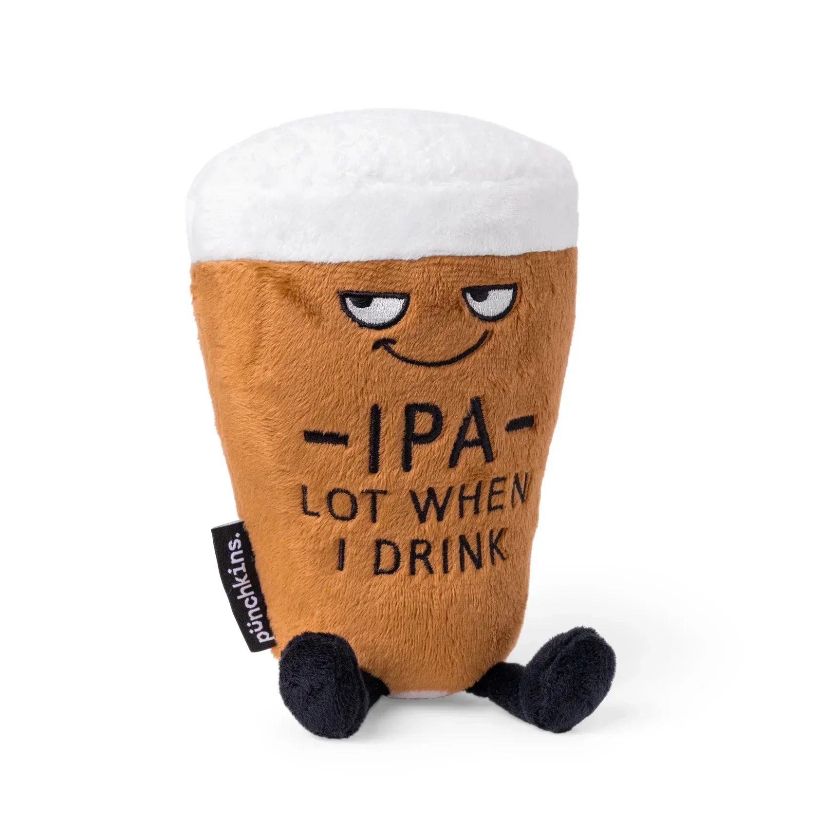 Whimsical and imaginative stuffed toys"IPA Lot When I Drink" Plush Pint