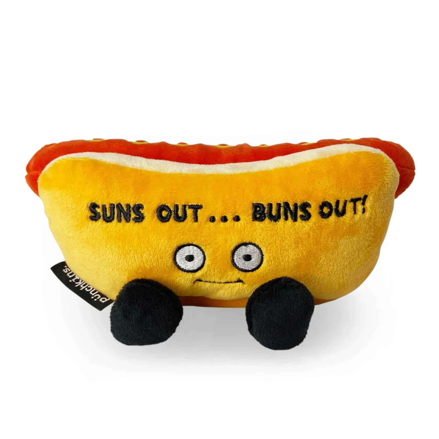 Sweet and innocent stuffed animals"Suns Out... Buns Out!" Plush Hot Dog