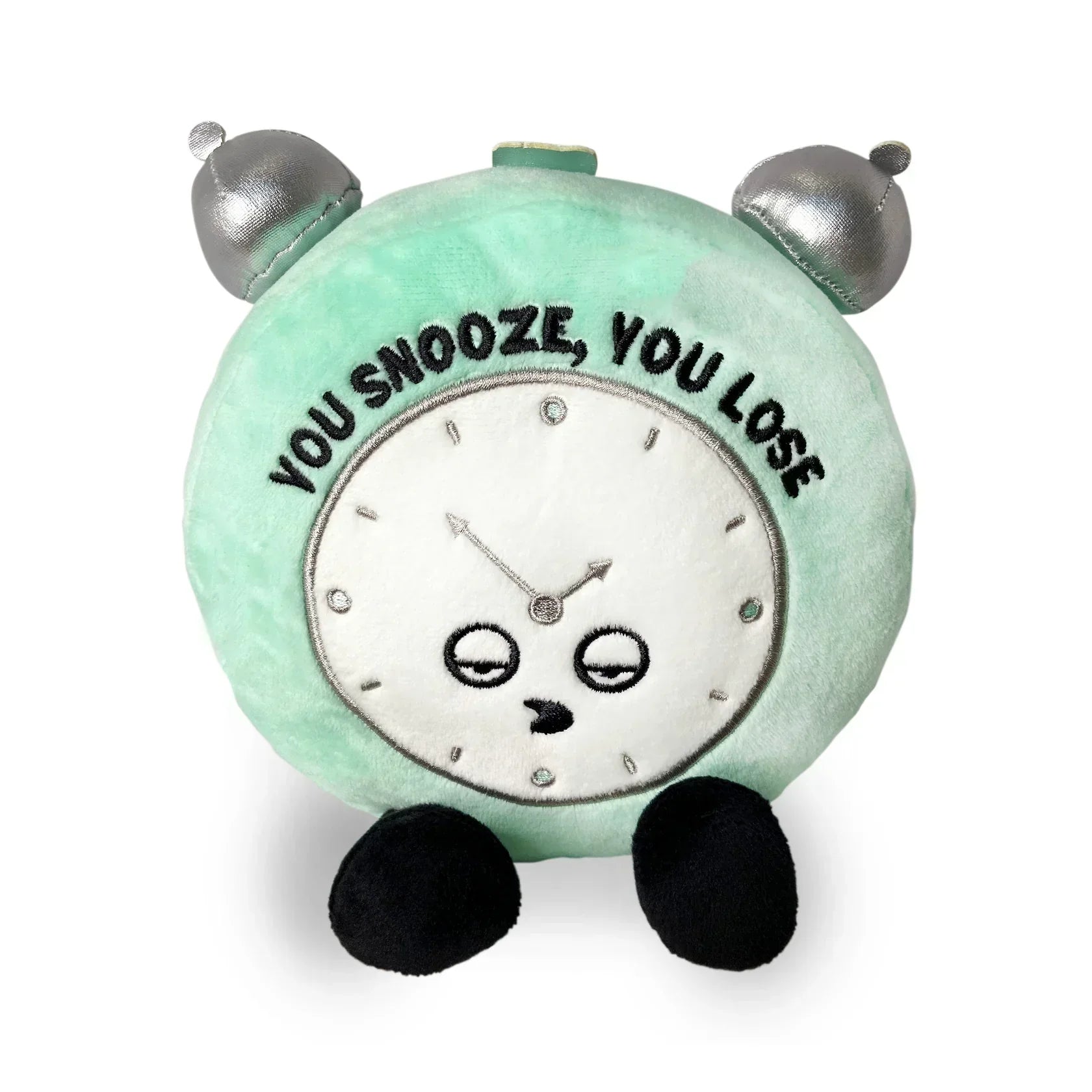 Playful and cheerful stuffed creatures"You Snooze, You Lose” Plush Alarm Clock
