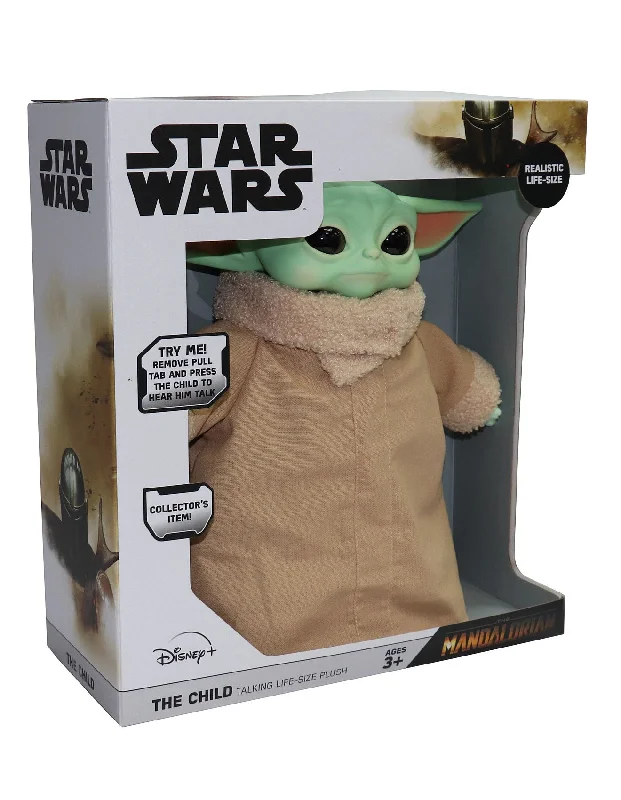 Huggable and cozy plush toysStar Wars The Mandalorian, The Child, Life Size Roto Head Talking Plush Huggable and cozy plush toysStar Wars The Mandalorian, The Child, Life Size Roto Head Talking Plush
