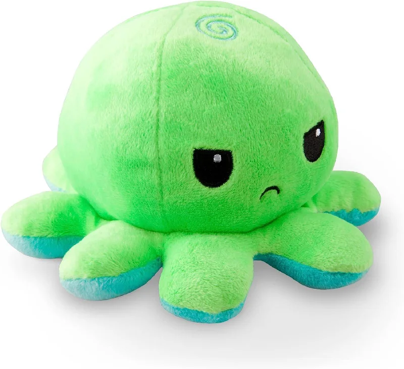 Huggable and cozy plush toysTeeTurtle Reversible Green and Aqua Octopus Plushie