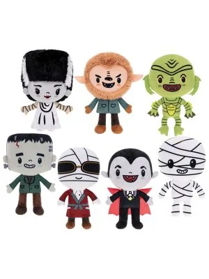 Playful and cheerful stuffed creaturesUniversal Little Monsters Asst 8" (Small) (4.58/EA DELIVERED)