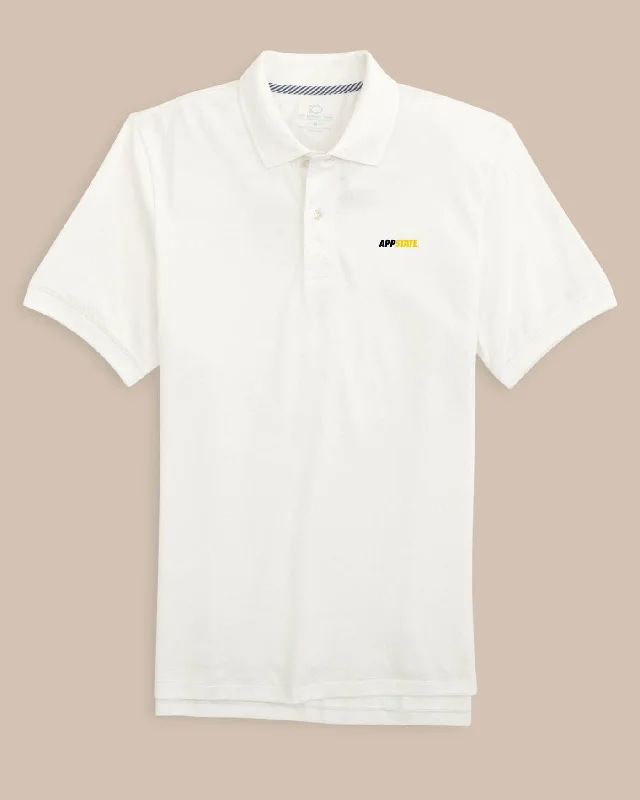 Time to upgrade your wardrobe – shop men’s fashion on sale.  App State Mountaineers Skipjack Polo