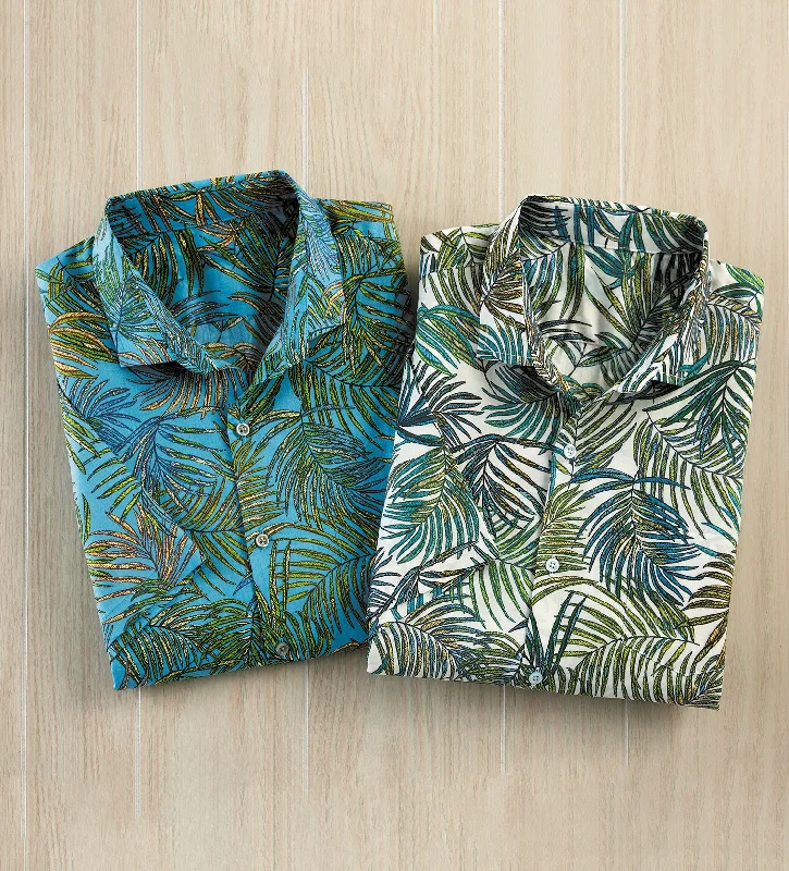 Shop the best clothing brands at amazing prices –   Tori Richard I'm Your Frond Short Sleeve Shirt