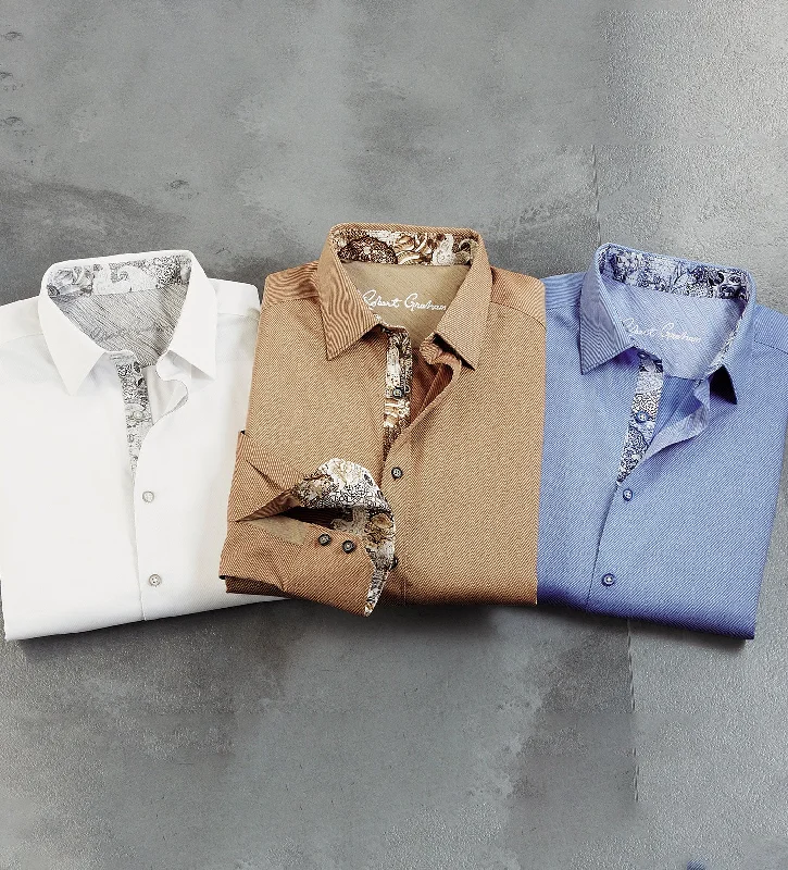 Exclusive discounts on men's fashion – shop today!  Robert Graham Wayfarer Twill Shirt