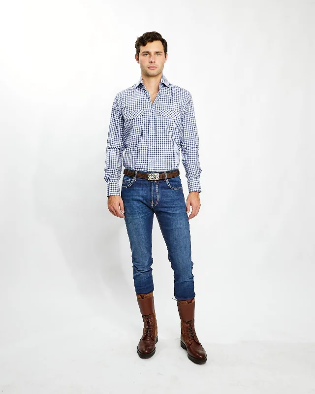 Don’t miss out – huge discounts on men’s trendy styles.  Kacey Shirt in Blue Buffalo Check