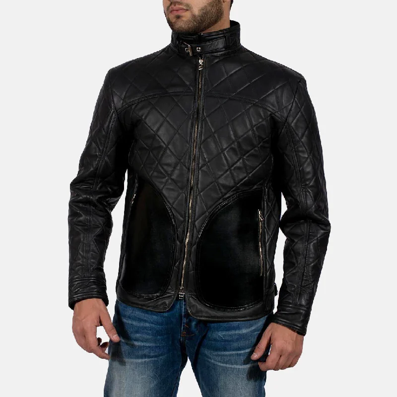 Shop the essentials – men’s wardrobe must-haves on sale.  Equilibrium Black Leather Jacket