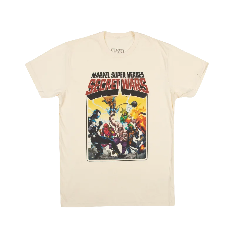 Seasonal sale  Secret Wars Spider-Man vs Super Villains Natural Tee