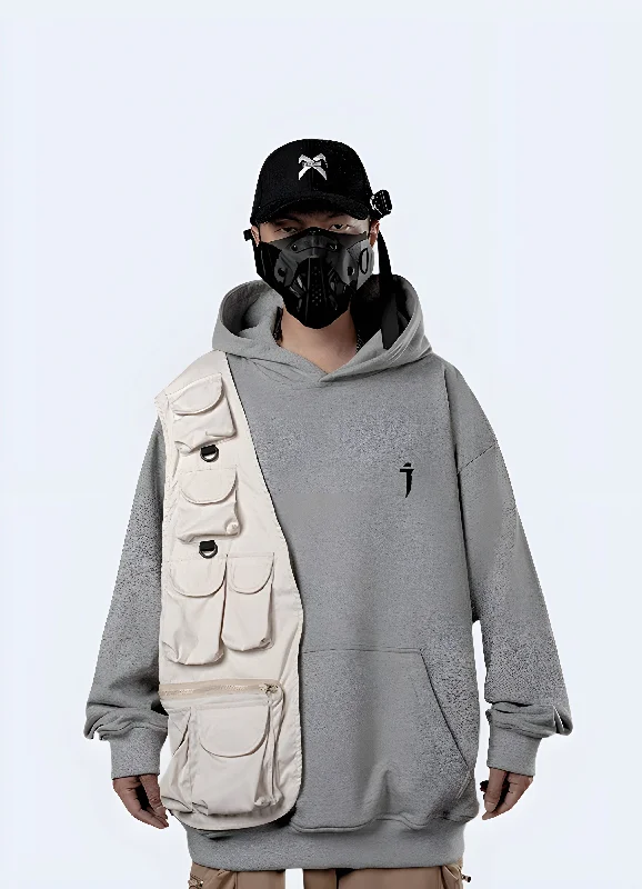 Shop men’s fashion at discount prices and save up to 70%!  Multi Pocket Hoodie