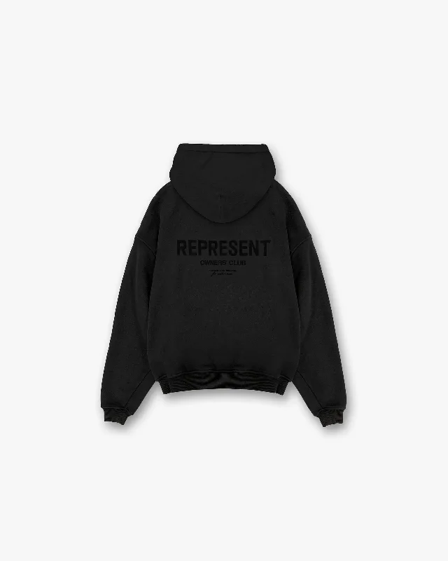Shop stylish men’s clothing and enjoy amazing discounts.  Represent Owners Club Flocked Hoodie - Black