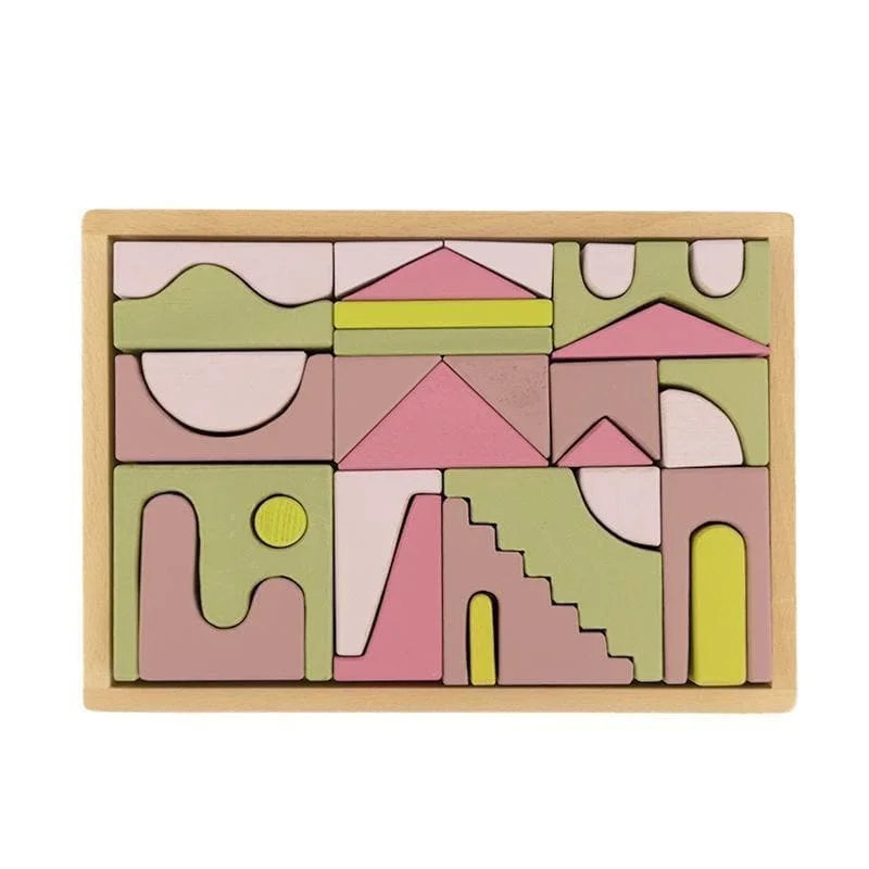 robust and child-safe wooden toys for all ages                   Abstract Forest Puzzle