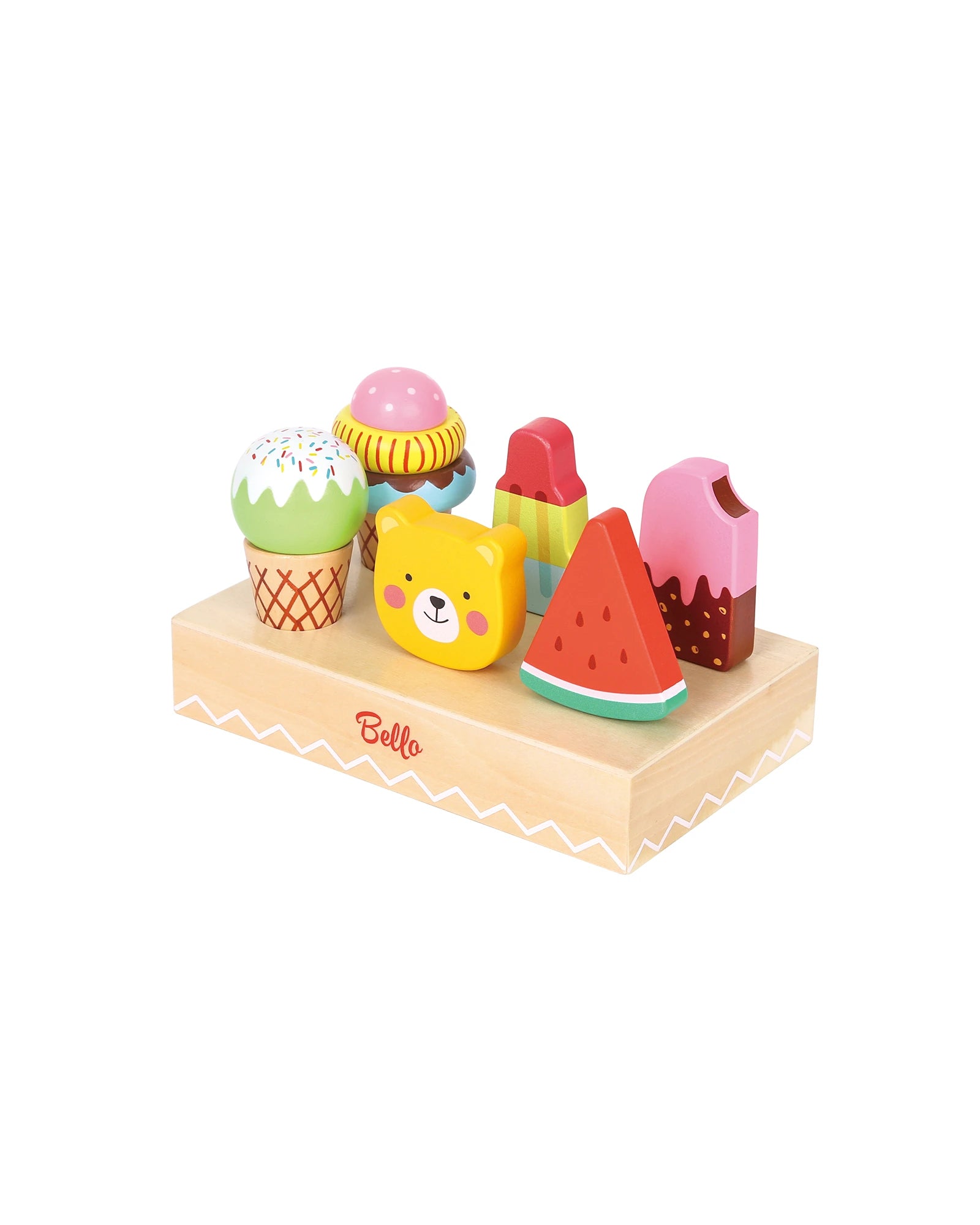 environmentally conscious wooden toys                 Bello Ice Cream time