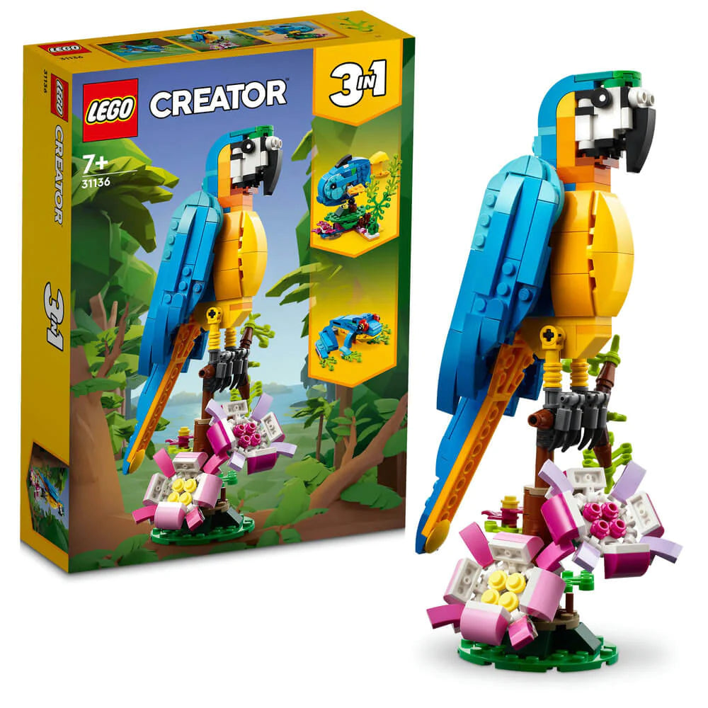 Promoting fine motor skills LEGO setsLEGO® Creator Exotic Parrot 31136