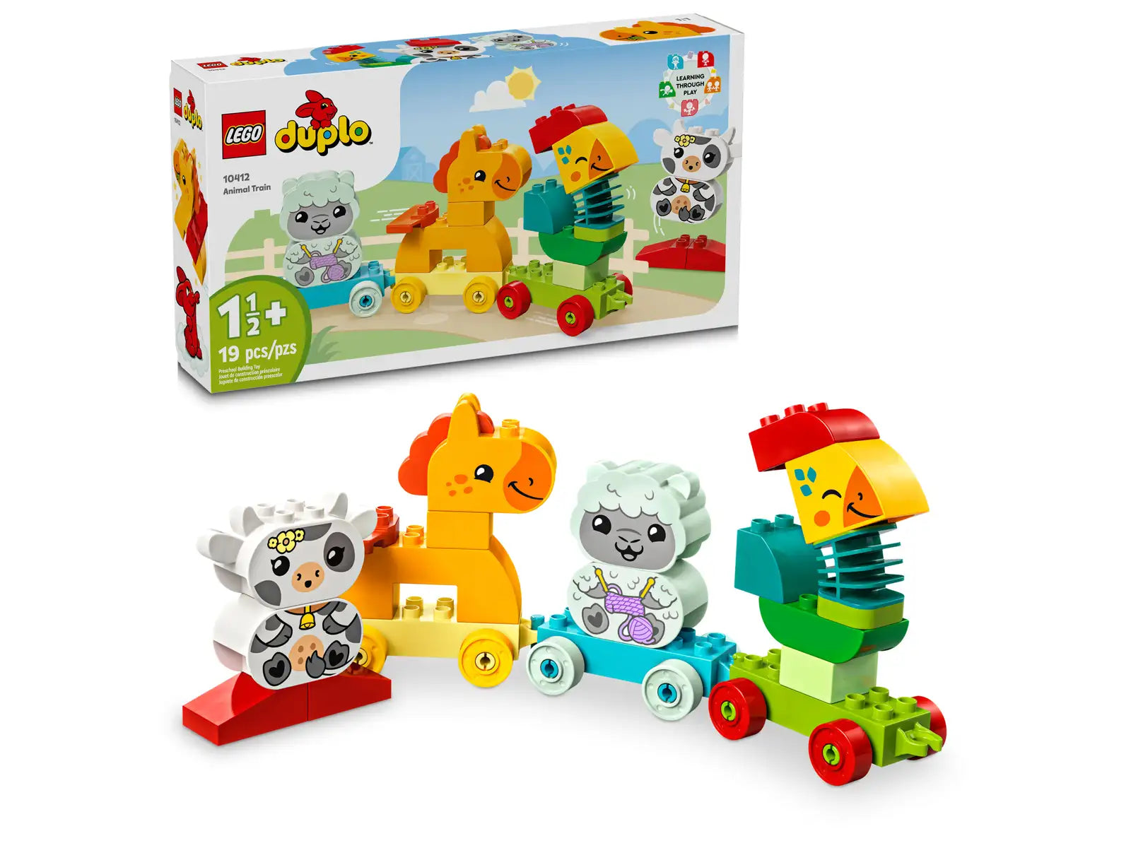 Finely detailed LEGO structuresLEGO® DUPLO® Animal Train 10412