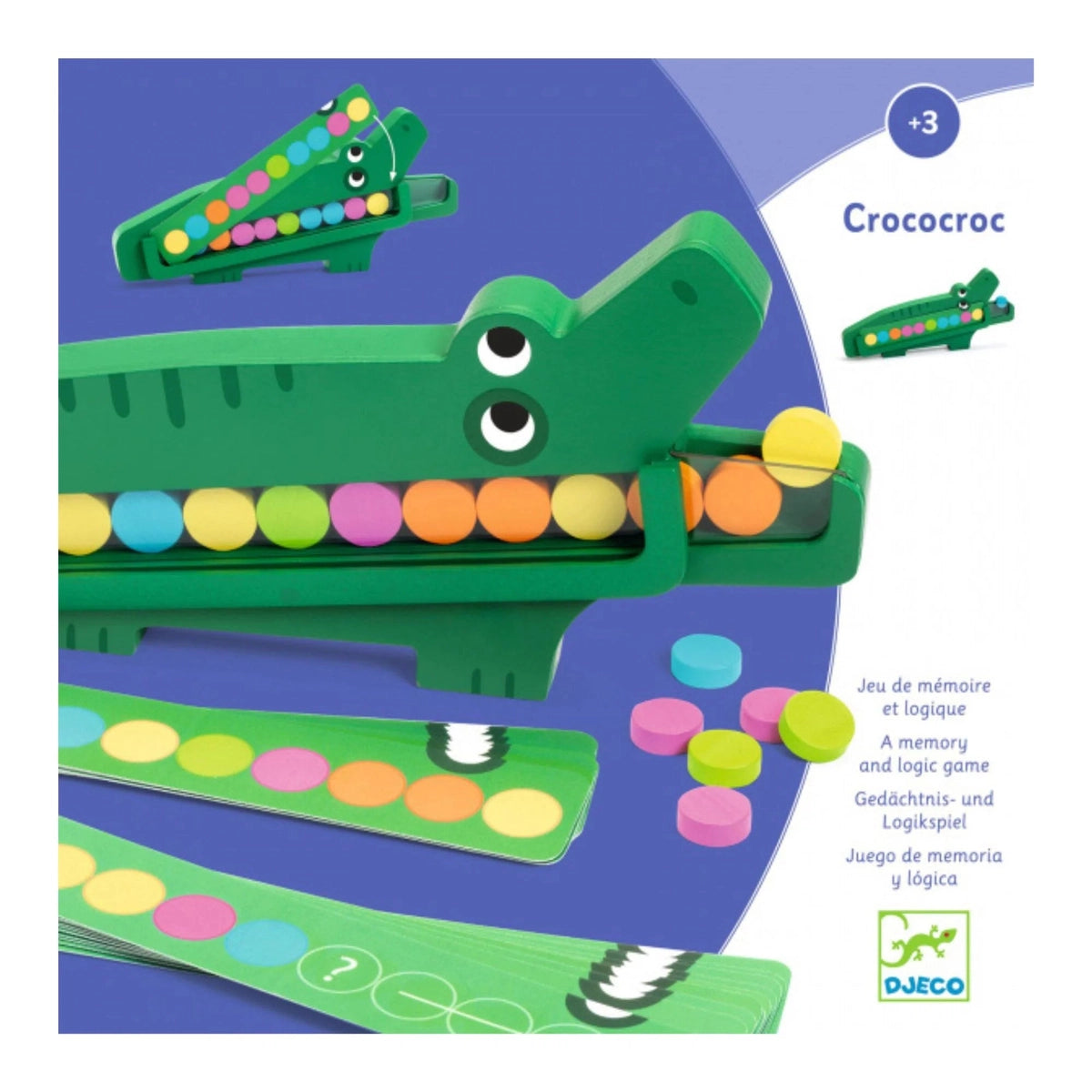 eco-conscious and sustainable wooden toys for children                   Djeco Crococroc wooden game