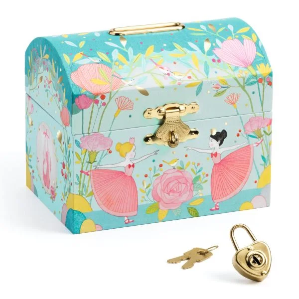 sturdy construction wooden toys                   Djeco money box - ballerina