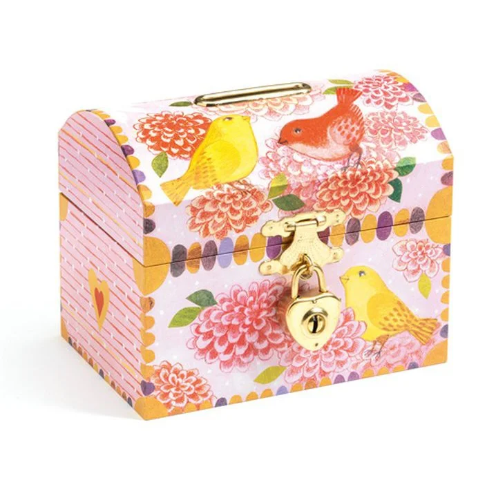 sustainably sourced wooden toys                   Djeco money box -birds