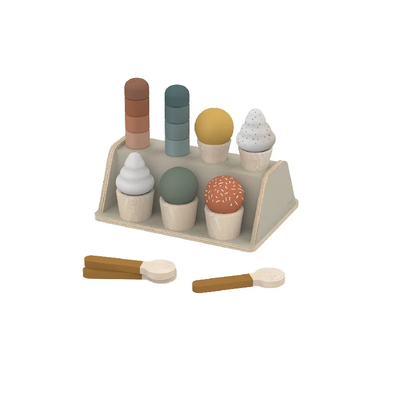 charming wooden toys                   Flexa Ice Cream Set