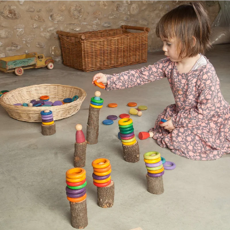 historically inspired wooden toys that teach history                   Grapat 36 Rings in 6 Colors