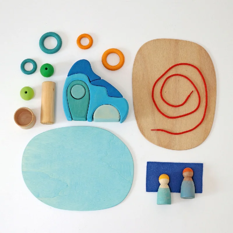 safe and non-toxic wooden toys that parents can trust                   Grimms Small World Play by the Water
