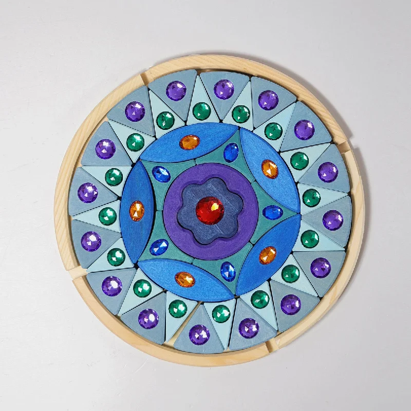 sturdy and reliable wooden toys that provide hours of fun Grimm's sparkling mandala blue sturdy and reliable wooden toys that provide hours of fun Grimm's sparkling mandala blue