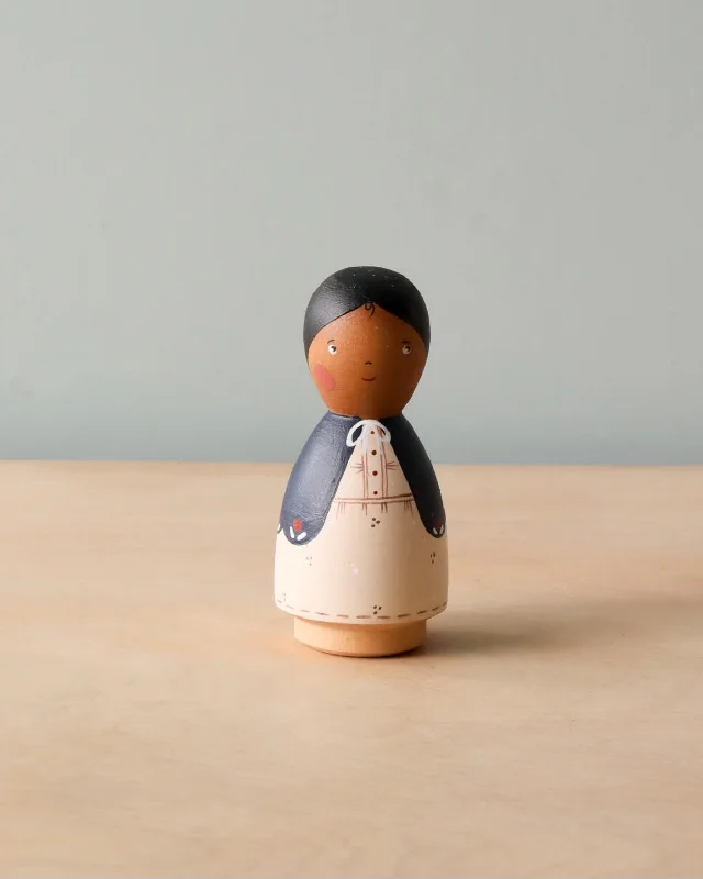 delightful wooden toys for children                   Handmade Peg Doll - Mom