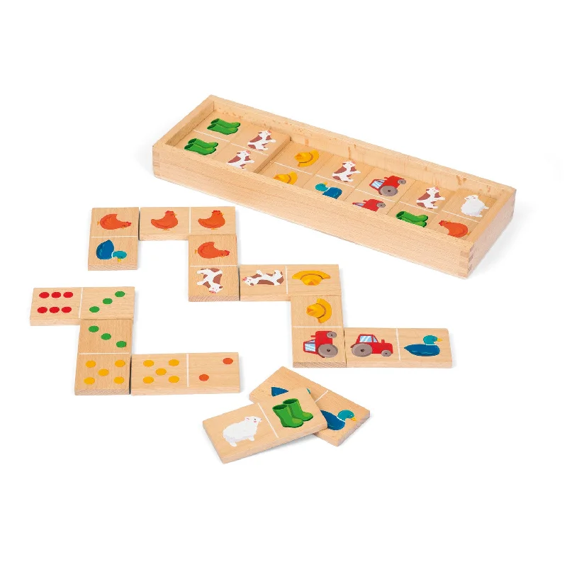 eco-friendly and sustainable wooden toys that promote environmental awareness Janod Barnyard Dominoes 28 pcs eco-friendly and sustainable wooden toys that promote environmental awareness Janod Barnyard Dominoes 28 pcs