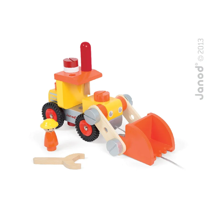 enchanted wooden toys                   Janod DIY Bulldozer