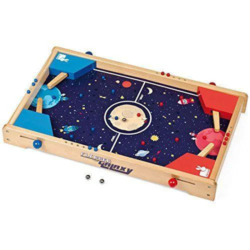 engaging wooden toys                   Janod Galaxy Flipper Pinball