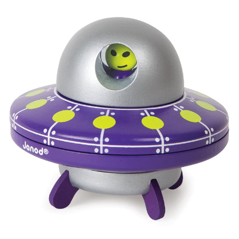 robust and engaging wooden toys for kids                   Janod Magnetic UFO