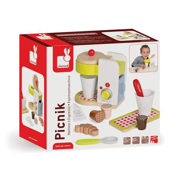 safe wooden toys for babies              Janod Picnik Expresso Machine