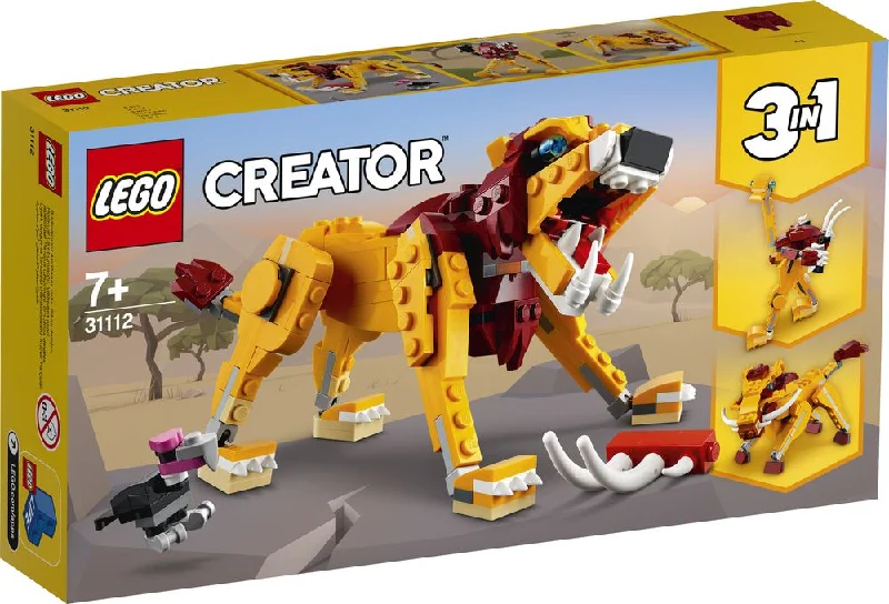 Reflecting popular cultures LEGO themesLEGO 31112 Creator Wild Lion