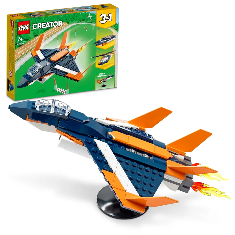 Seamlessly fitting LEGO connectionsLEGO 31126 Creator Supersonic-Jet