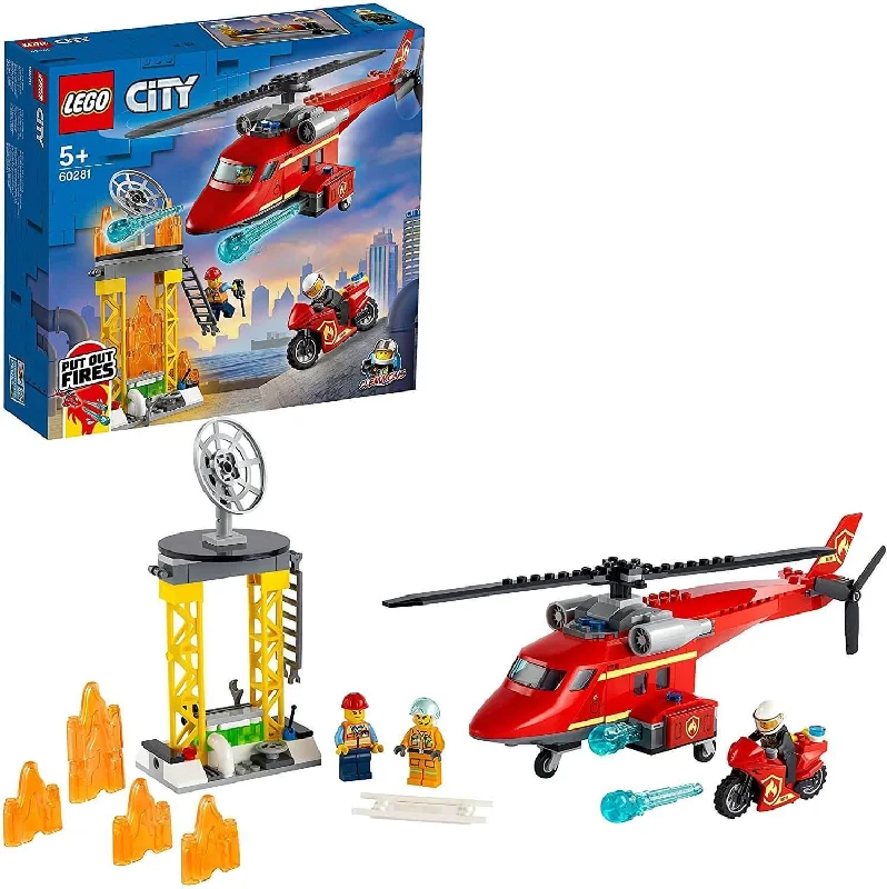 Inspiring problem-solving LEGO challengesLEGO CITY 60281 Fire Rescue Helicopter Toy