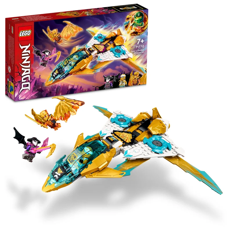 Inspiring problem-solving LEGO challengesLEGO 71770 Ninjago Zane's Golden Dragon Jet